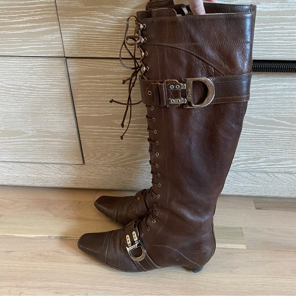 Dior Leather Flight Boots - Picture 8 of 11
